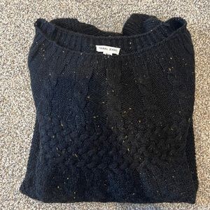 Tribal Jeans Black Cable Knit Sweater
